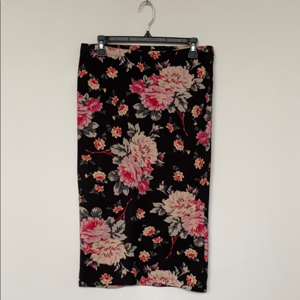 Express Floral Pencil Skirt